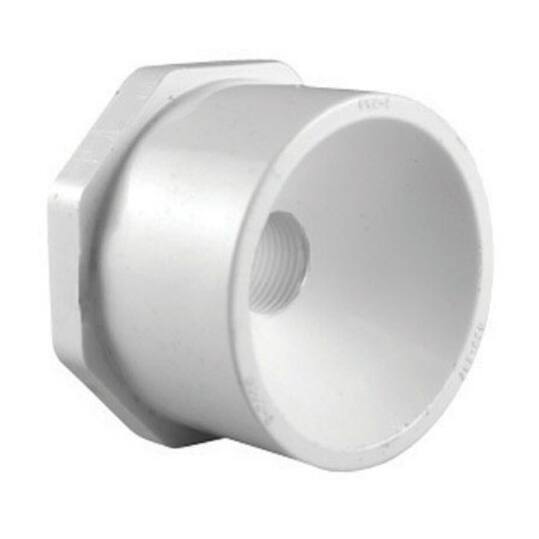 Charlotte PVC 02107 3600 Schedule 40 PVC Reducer Bushing, 3" X 2" Bed